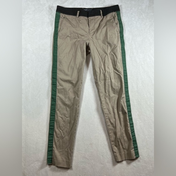 Vince Size 6 Camel Brown Two Tone Classic Cotton Trouser Pants C12 - Picture 2 of 10